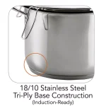 Tramontina Gourmet Prima 16 Qt. Stainless Steel Stock Pot Set with Lid and 4-Piece Pasta Inserts thumbnail 7