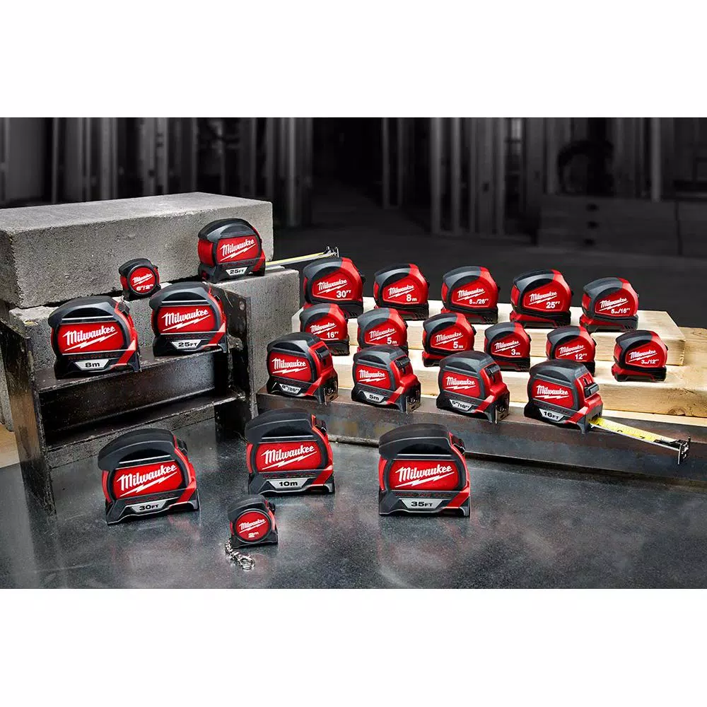 Milwaukee 26 ft. Compact Tape Measure with Nylon Blade Protection
