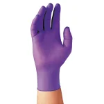 Kimberly-Clark PROFESSIONAL Small Purple Nitrile Disposable Exam Gloves, Textured Fingertips, Beaded Cuff, 100-Count thumbnail 3