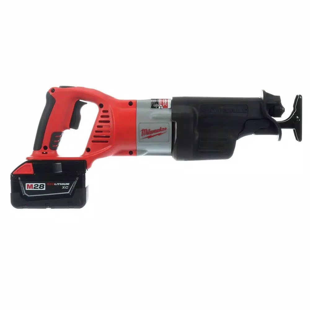 Milwaukee M28 28V Lithium-Ion Cordless Reciprocating Saw Kit with (2) 3.0Ah Batteries, Charger, and Hard Case