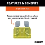 CURT 20-Amp ATC Universal Fuses, 100-Pack thumbnail 4