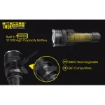 NITECORE TM9K 9500 Lumens Tactical LED Flashlight, USB-C Rechargeable thumbnail 6