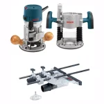 Bosch 1617EVSPK 2.25 HP Corded Router Kit with Plunge and Fixed Bases, Edge Guide, and Dust Extraction thumbnail 1