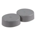 CURT 2.44" Bearing Protector Dust Covers, Gray Plastic (2-Pack) thumbnail 1