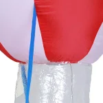 Luxen Home 9 ft. Santa in Hot Air Balloon Inflatable with LED Lights thumbnail 2
