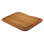 ALFI BRAND Iroko Wood Cutting Board - Large Rectangular Butcher Block for Kitchen & Serving thumbnail 4