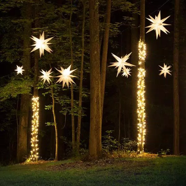 Kringle Traditions 14 in. Illuminated White LED Moravian Star Holiday Decoration