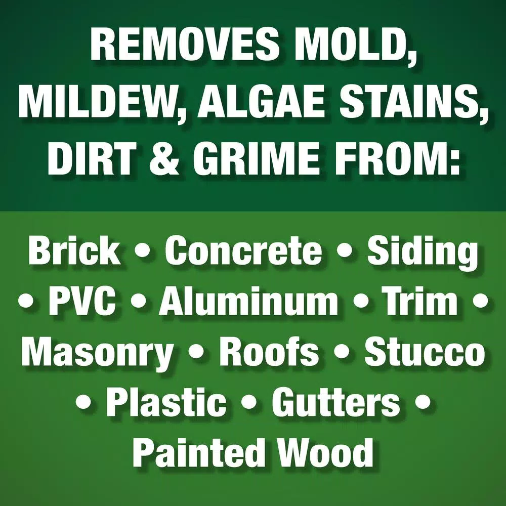 Mold Armor E-Z House Wash Mold and Mildew Remover Hose End Sprayer, 64 oz (2-Pack)