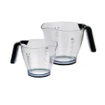 Cook Pro 2-Piece Plastic Measuring Cup Set with Non-Slip Grip Handles and Nesting Design thumbnail 1