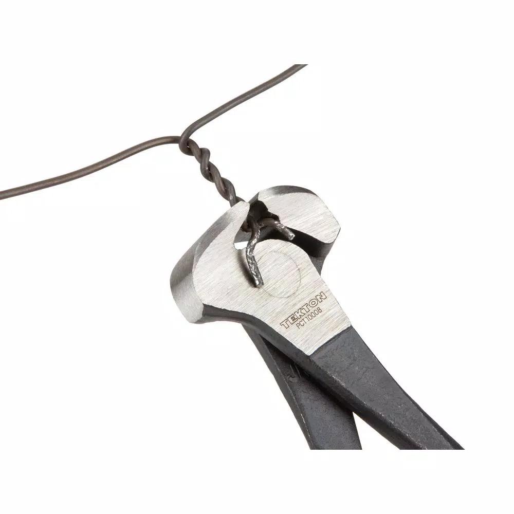 TEKTON 8 in. End Cutting Pliers with Induction Hardened Blades