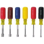 Stanley 6-Piece Nut Driver Set with Hex Shanks and Nickel-Plated Bar thumbnail 3