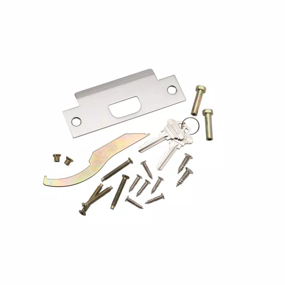 Global Door Controls Eiffel Style Commercial Keyed Entry Lever, ANSI Grade 2, Brushed Chrome