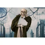 Haunted Hill Farm 5 ft. Animatronic Headless Man Halloween Prop with Talking Skull thumbnail 6