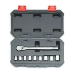 Crescent 10-Piece 3/8 in. Drive Metric Ratchet and Socket Set thumbnail 2