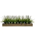 Vintage Home 36 in. Artificial Tall Grass in Zebra Wood Planter thumbnail 1