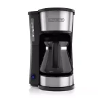 Black+Decker 4-in-1 5-Cup Drip Coffee Maker with Stainless Steel Travel Mug, Black/Stainless Steel thumbnail 1