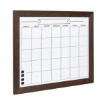 DesignOvation Beatrice Framed Magnetic Dry Erase Monthly Calendar Memo Board with Magnets and Marker thumbnail 2