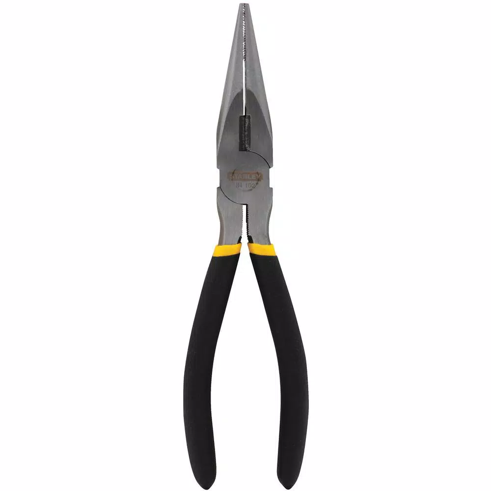Stanley 6 in. Long Nose Pliers with Built-in Wire Cutter