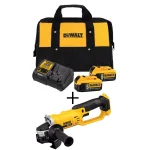 DEWALT 20V MAX Cordless Angle Grinder Kit with (2) 5.0 Ah Batteries & Charger thumbnail 1