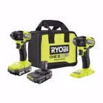 RYOBI ONE+ HP 18V Brushless Cordless 2-Tool Kit: 1/4 in. Impact Driver & 3/8 in. Impact Wrench thumbnail 1