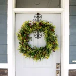 Village Lighting Company Adjustable Wrought Iron Wreath Hanger, Holds up to 20 lbs, Black thumbnail 5