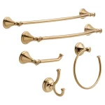 Delta Cassidy 24 in. Single Towel Bar, Champagne Bronze thumbnail 3
