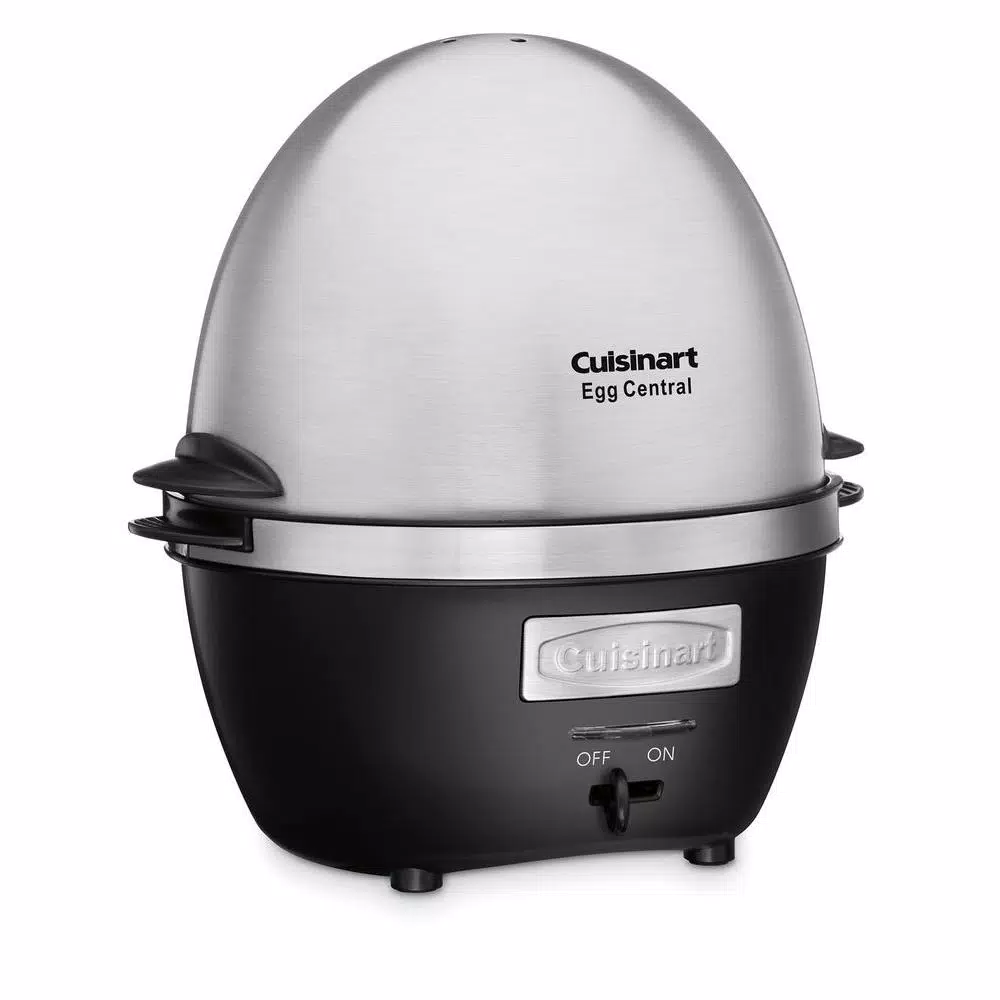 Cuisinart Egg Central 10-Egg Stainless Steel Egg Cooker with Poaching and Omelet Trays