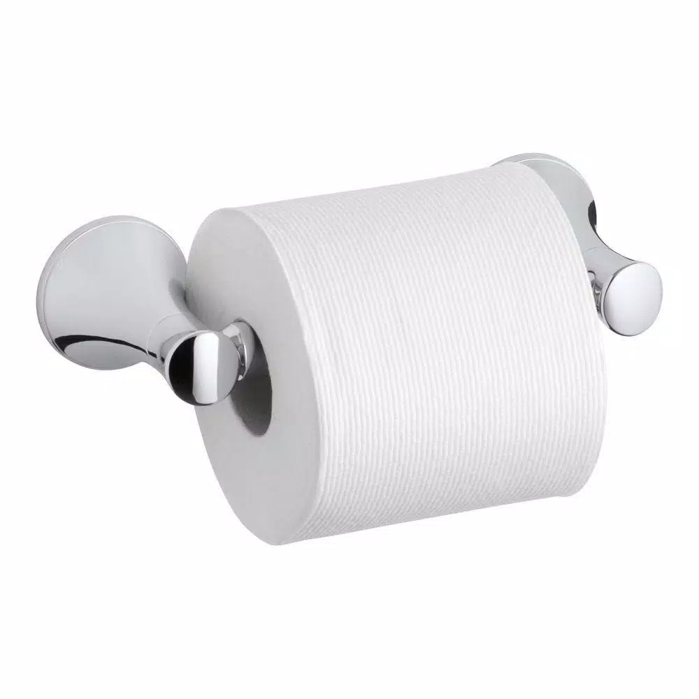 KOHLER Coralais 3-Piece Polished Chrome Bath Hardware Set: Towel Bar, Towel Ring & Toilet Paper Holder