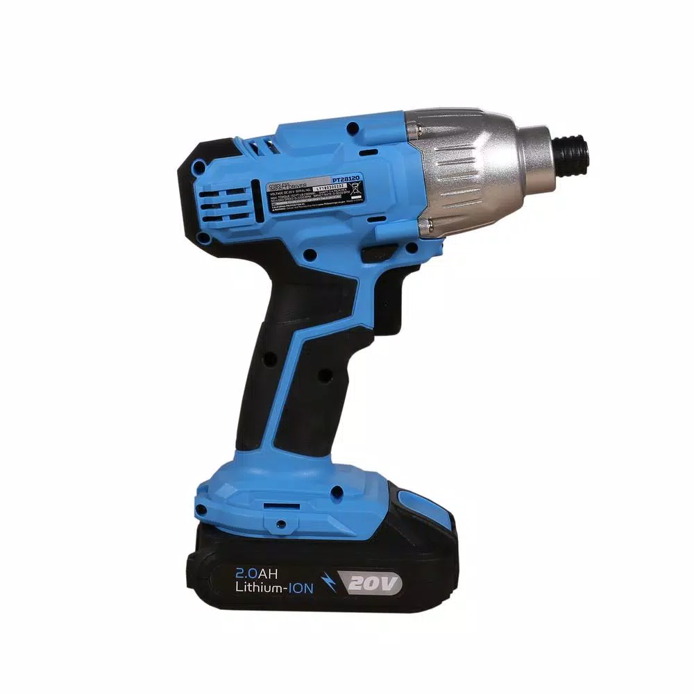 Pulsar 20V Cordless 1/4 in. Hex Impact Driver Kit with 2 Ah Battery and Charger