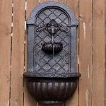 Sunnydaze Decor Venetian Iron Outdoor Wall Water Fountain, Colonial Style thumbnail 2
