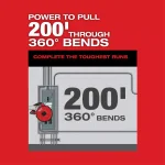 Milwaukee M18 FUEL ANGLER 100 ft. Non-Conductive Polyester Pulling Fish Tape Drum thumbnail 5