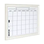 DesignOvation Macon Monthly Dry Erase Magnetic Wall Calendar Memo Board with Frame thumbnail 2