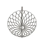 Spectrum Honeycomb Gray Fruit Basket with Banana Hanger Tree thumbnail 5