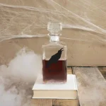 Cathy's Concepts Halloween Raven 34 oz. Glass Decanter with Square Topper, 9 in. H thumbnail 3