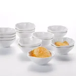MALACASA 3.5 in. White Porcelain Ramekins Set, 16-Piece Ceramic Souffle Dishes and Serving Bowls thumbnail 6