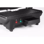 Elite Cuisine 3-in-1 Panini Press, Contact Grill and Indoor Grill, 1000W, Black Stainless Steel thumbnail 3
