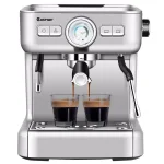 Costway Stainless Steel Semi-Auto Espresso Machine with Milk Frother Wand, 1500W Coffee Maker thumbnail 1