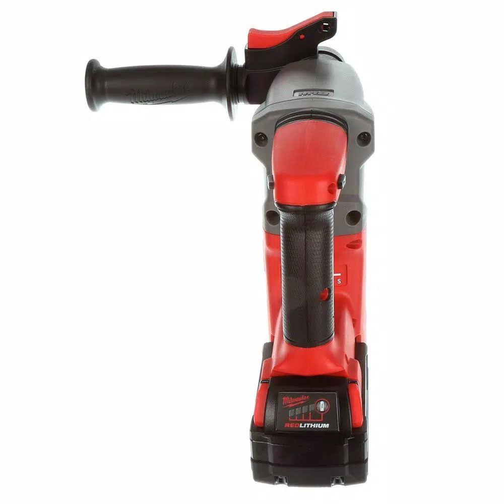 Milwaukee M18 FUEL 1 in. SDS-Plus Cordless Rotary Hammer Kit with Two 5.0 Ah Batteries and Charger