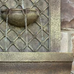 Sunnydaze Decor Rosette Resin Florentine Stone Solar Outdoor Wall Fountain thumbnail 4