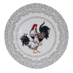 Kay Dee Farmers Market Rooster Print Cotton Multi Braided Placemats, Set of 4 thumbnail 1