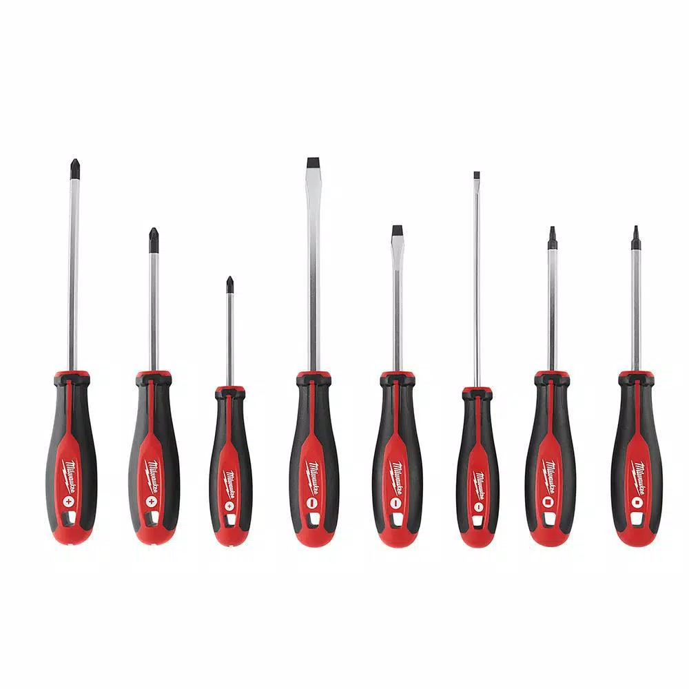 Milwaukee 6-in-1 Electrician Pliers and 8-Piece Screwdriver Set Combo