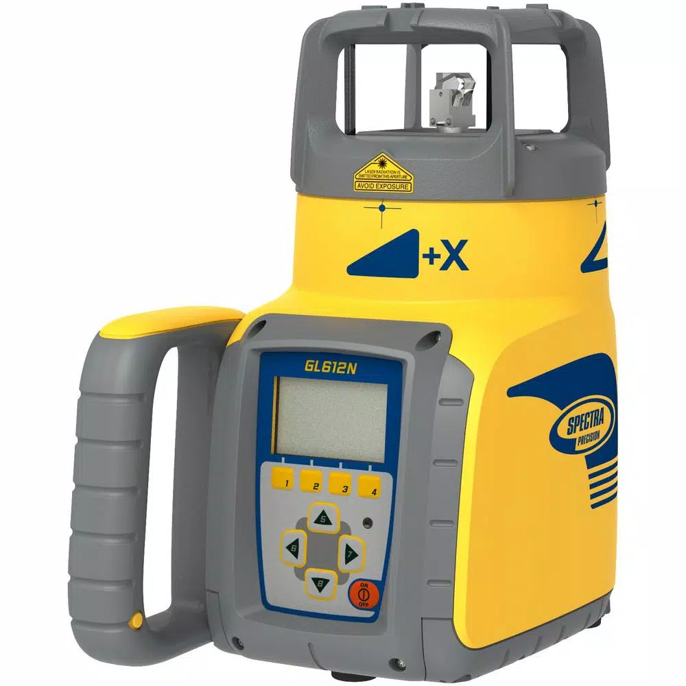 Spectra Precision GL612N Red Beam Self-Leveling Rotary Laser Level with HL760 Receiver