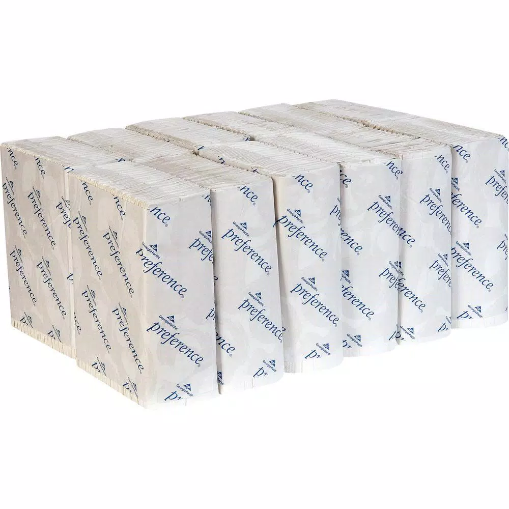 Georgia-Pacific Preference White C-Fold Paper Towels, 1-Ply, 2400 Sheets per Carton