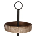 DesignOvation Rustic White Birch 3-Tiered Decorative Wood Tray - Farmhouse Style Organizer thumbnail 2