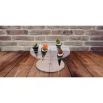 Mind Reader Clear Acrylic 14-Slot Round Ice Cream Cone & Sushi Roll Serving Tray Holder thumbnail 8