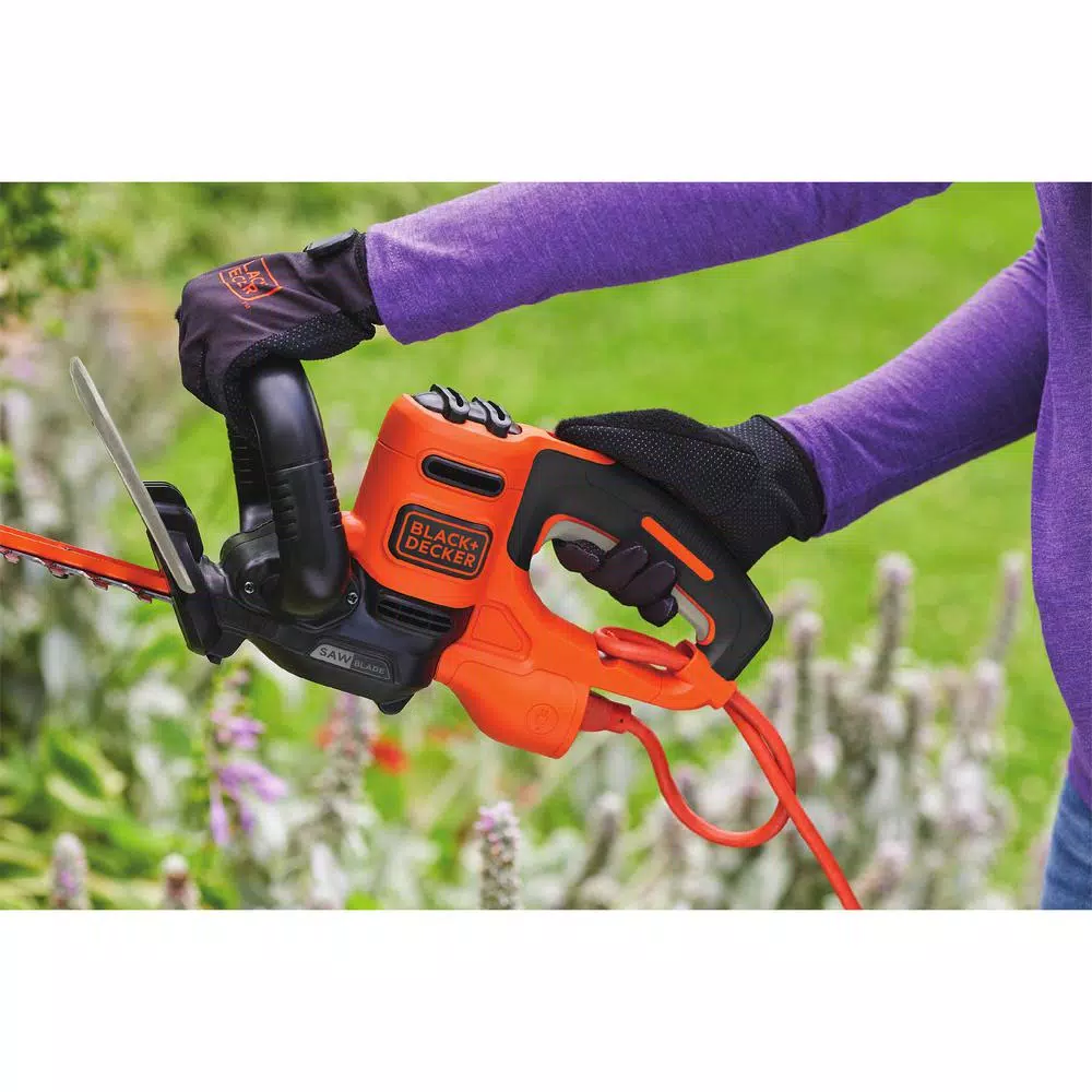 BLACK+DECKER SAWBLADE 22 in. Corded Electric Hedge Trimmer, 4 Amp