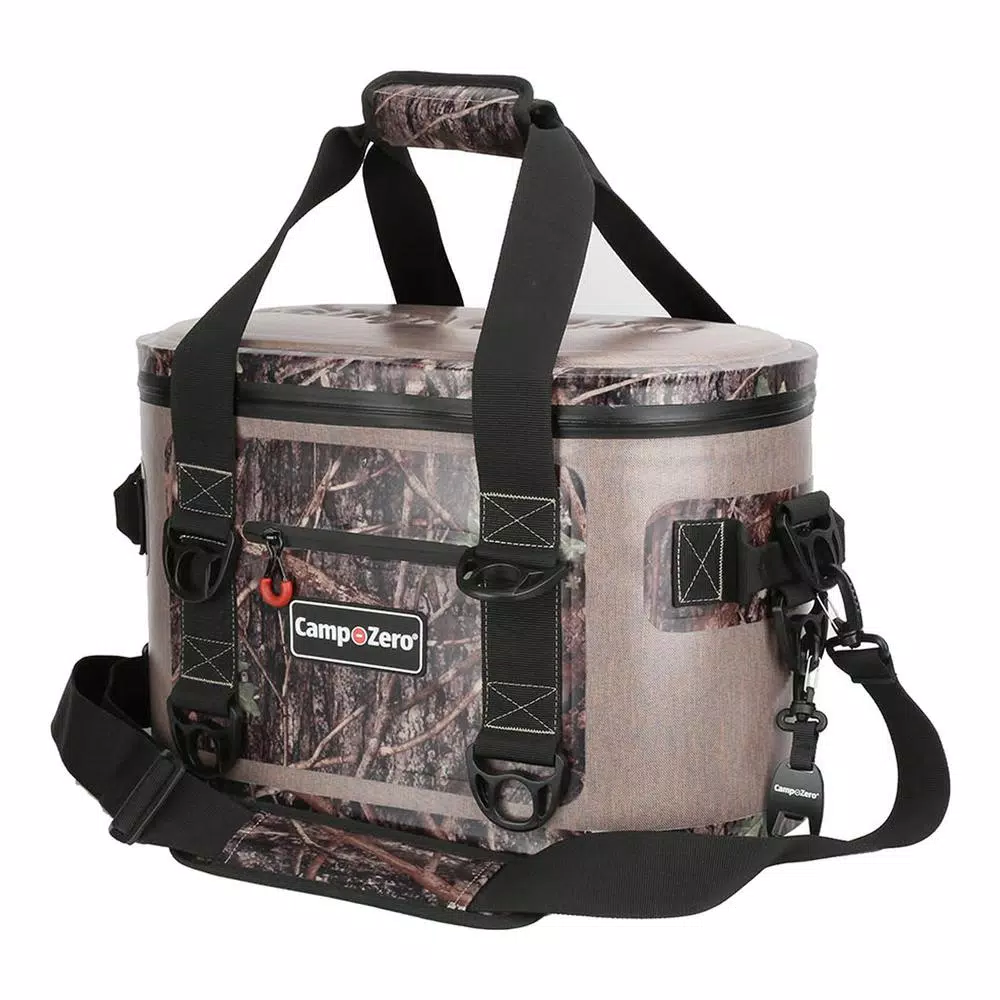 Camp-Zero 13.9 Qt. Soft Cooler, 20-Can Capacity, Beige and Camo