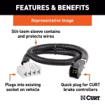 CURT Trailer Brake Controller Harness for Select Dodge & Ram 1500, 2500, 3500 thumbnail 5