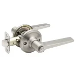 Copper Creek Zane Contemporary Satin Stainless Steel Privacy Lever for Bedroom and Bathroom thumbnail 1