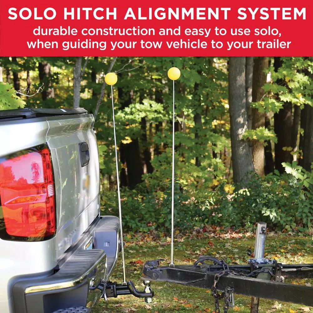 TowSmart Solo Hitch Alignment System - Telescoping Magnetic Base Tool